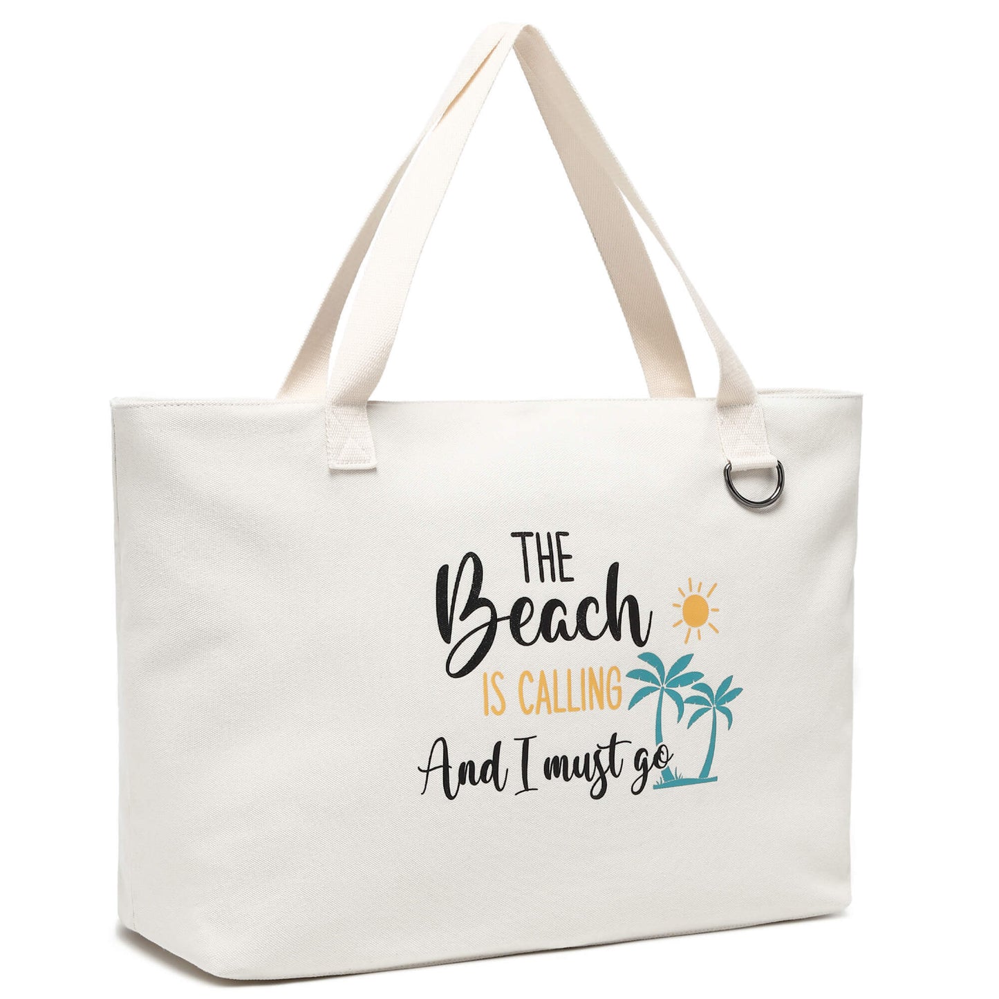 Jansben-canvas-beach-bag-C057-beach-is-calling-side