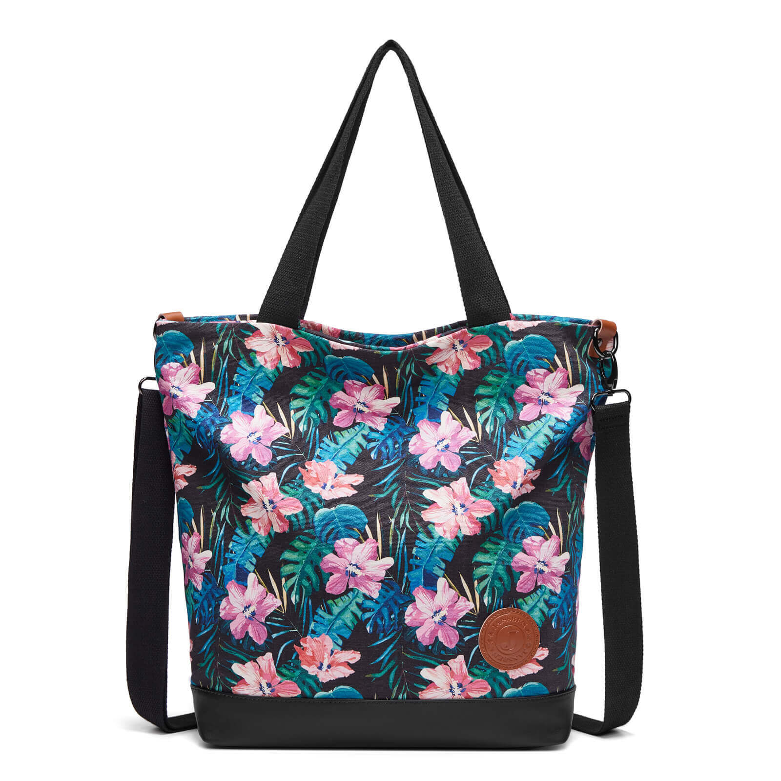 Jothin Canvas Tote Bag for Women Designer Plaid Purses and Handbags Bucket Bag for Women(Black)