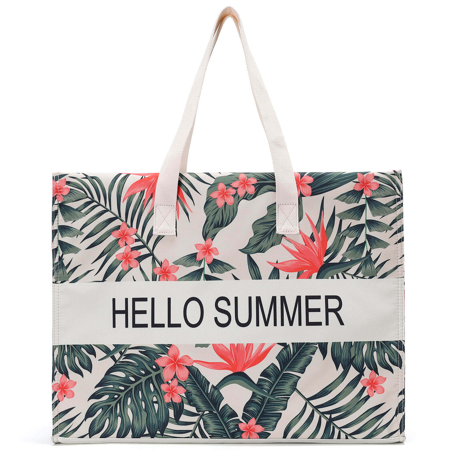 Jansben-Large-Beach-Tote-A100-summerleave-front