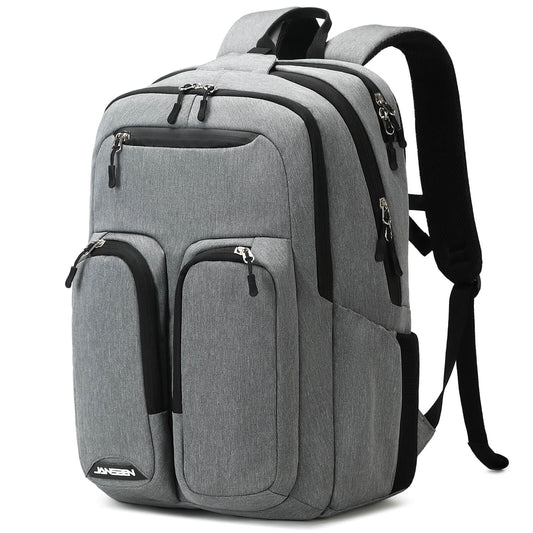 Smart-Laptop-Backpack-jansben-E042-Gray-side
