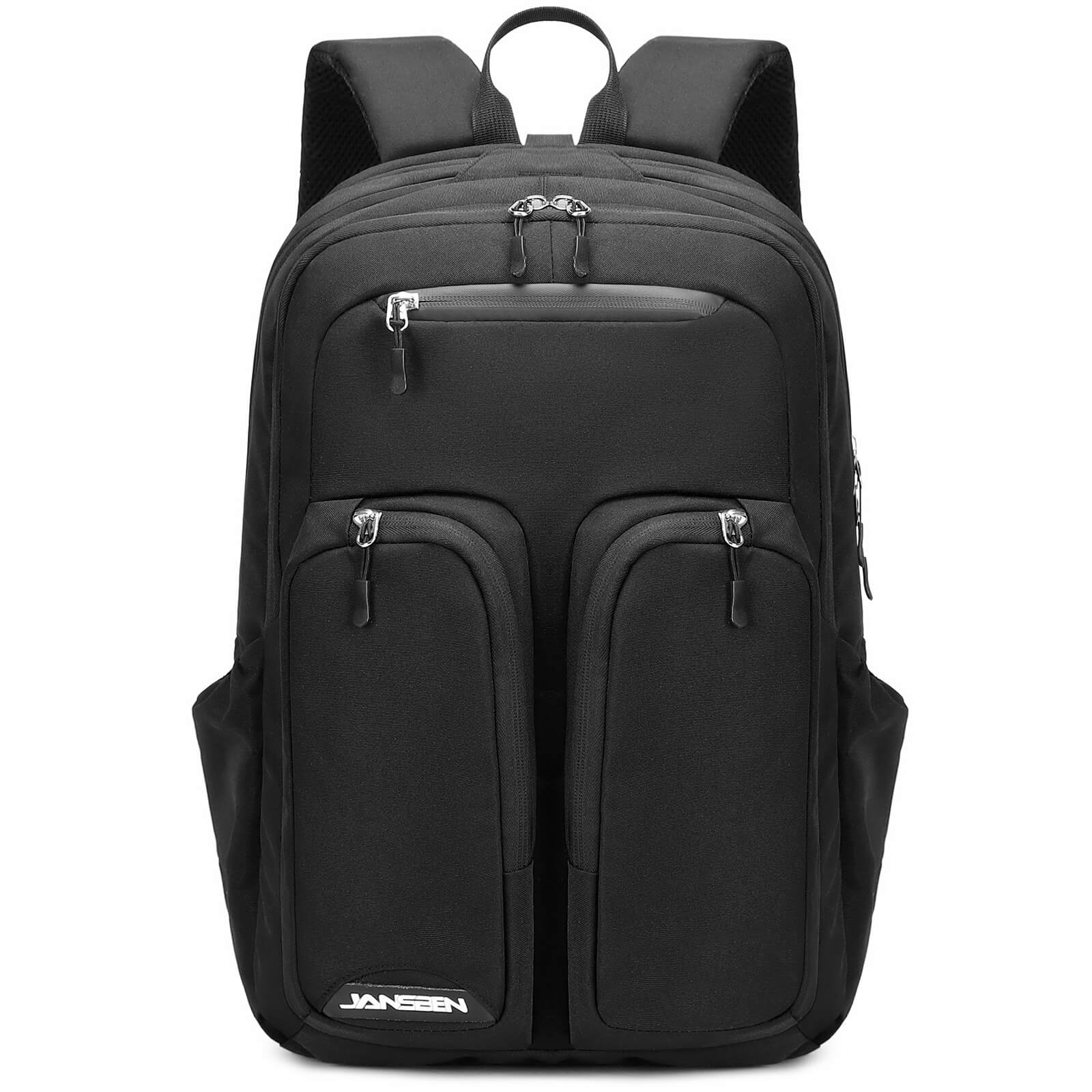 Smart-Laptop-Backpack-jansben-E042-black-front