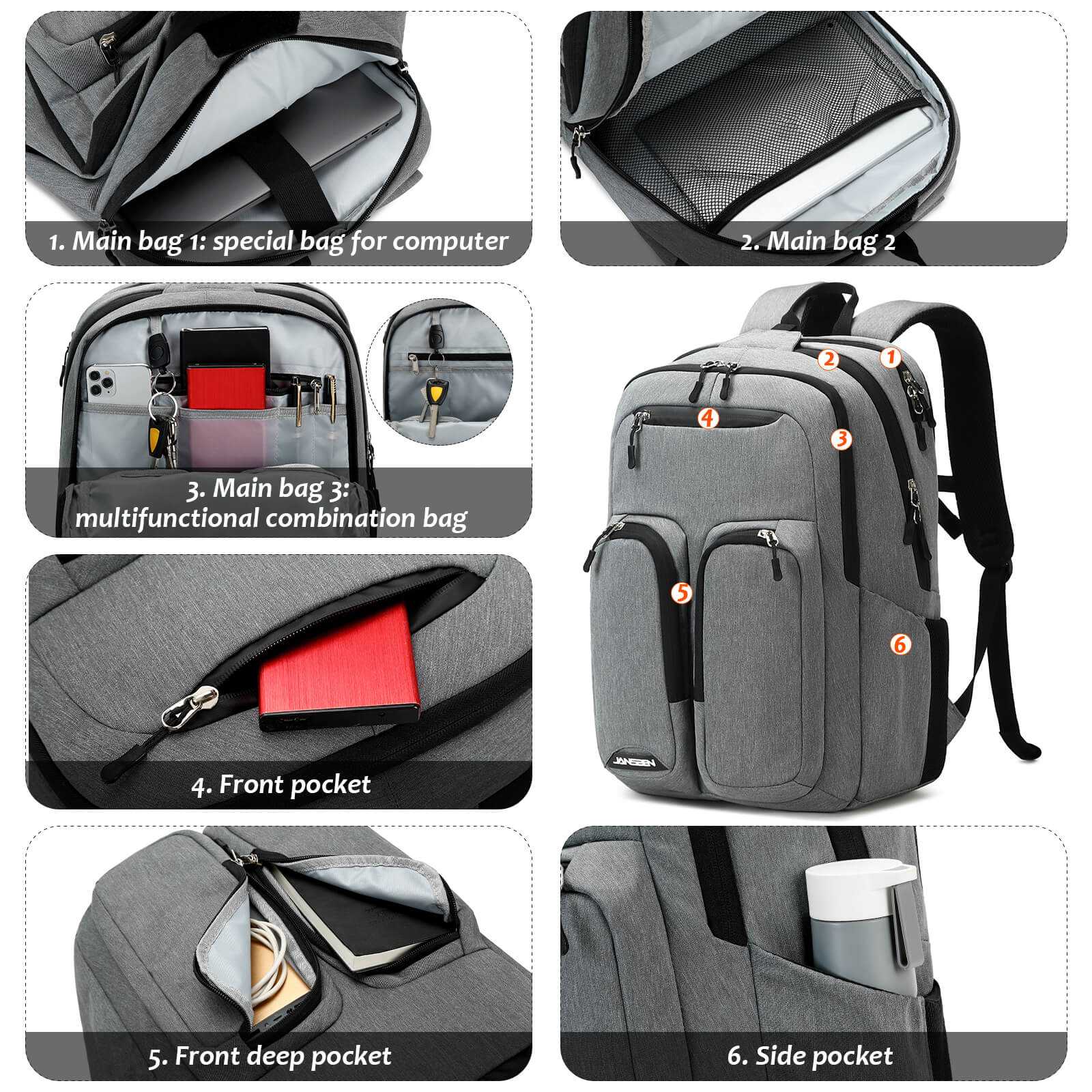 Smart-Laptop-Backpack-jansben-E042-lots-pocket