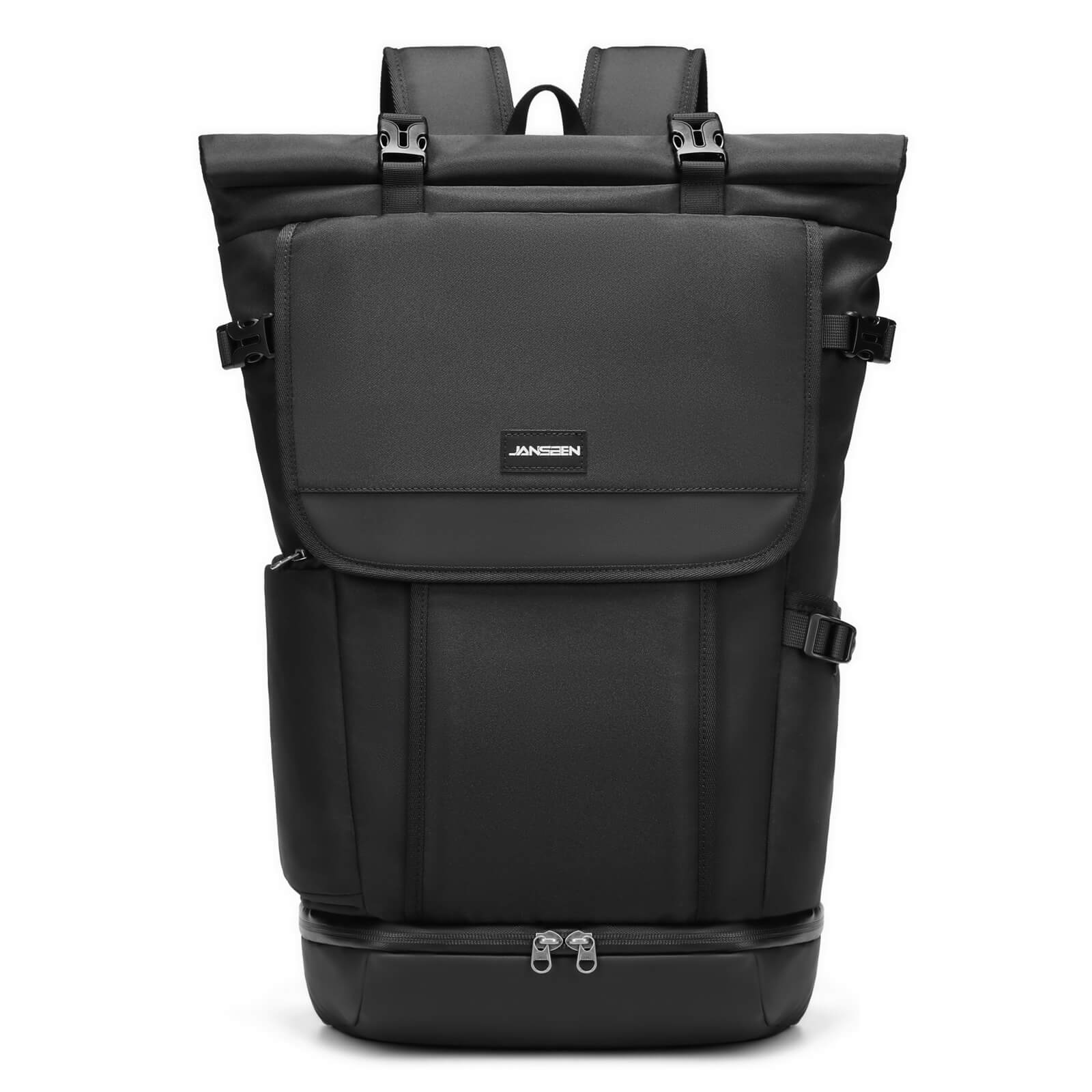 rolltop-backpack-shoes-compartment-Jansben-E058-main